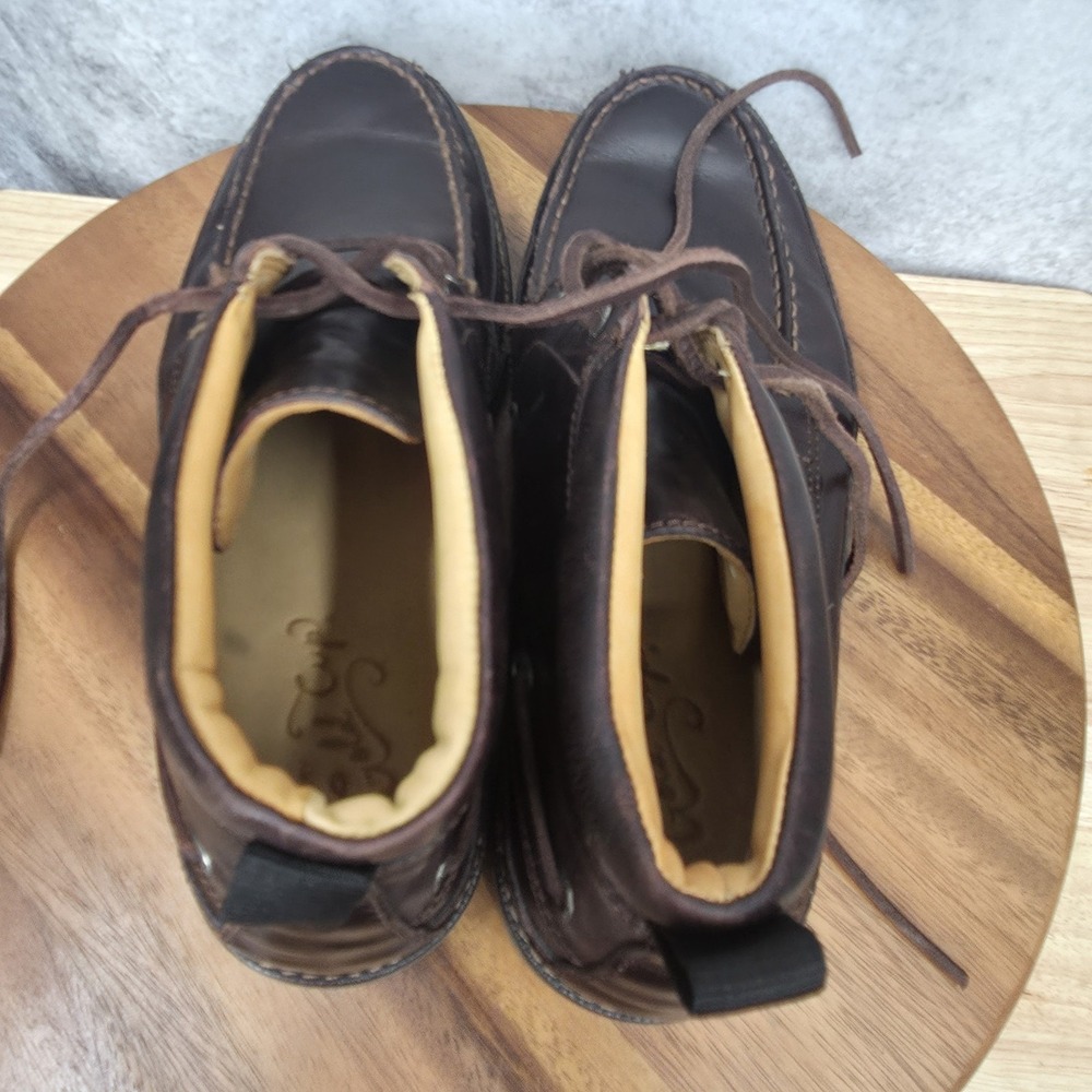 Sperry Top Sider Gold Cup Authentic Chukka Boots Men 10.5 Brown Leather Lug Sole - Picture 8 of 13